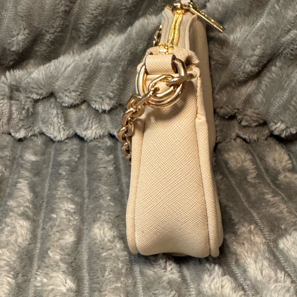 Anne Klein Cream Chain Shoulder Bag - Picture 4 of 12